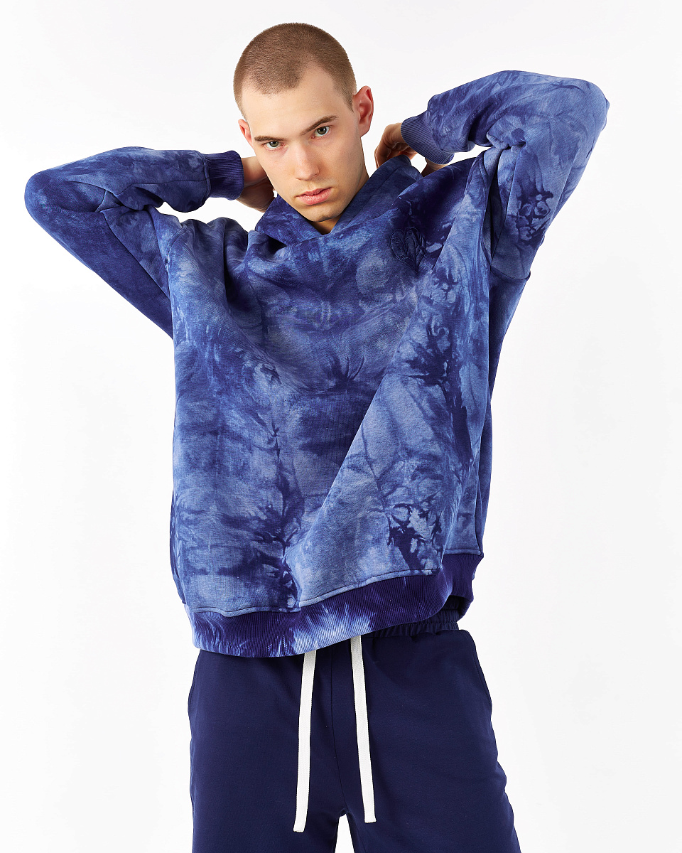 Худи с начесом Indigomania, карманы боковые Худи с начесом Indigomania, карманы боковые