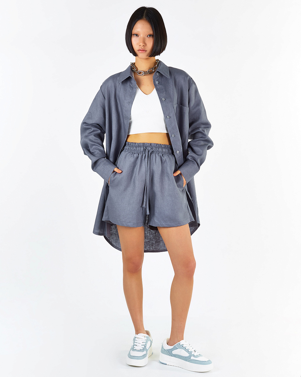 Шорты изо льна №25 Highway to NY Шорты изо льна №25 Highway to NY