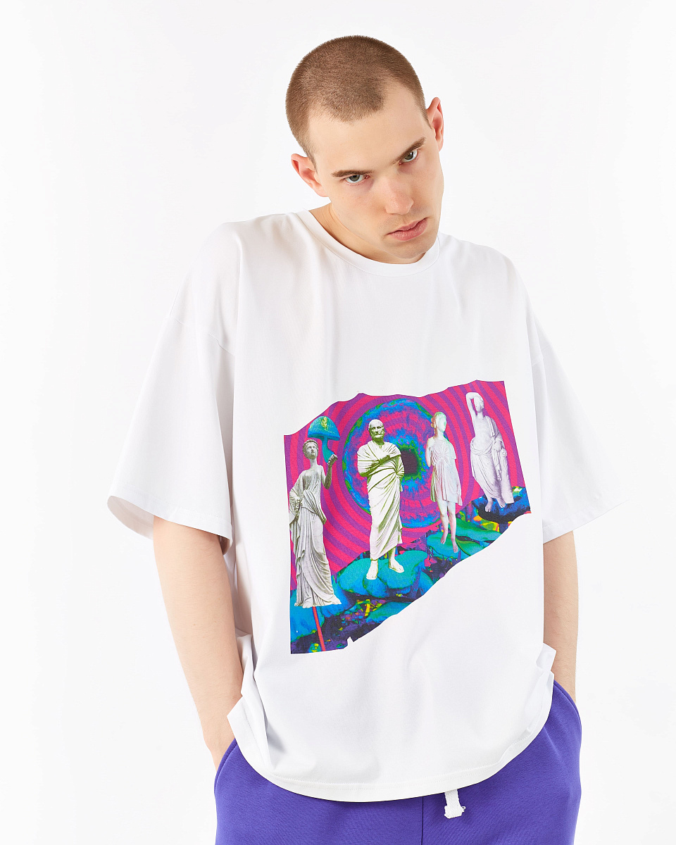 Футболка с принтом №7 Статуи Футболка с принтом №7 Статуи