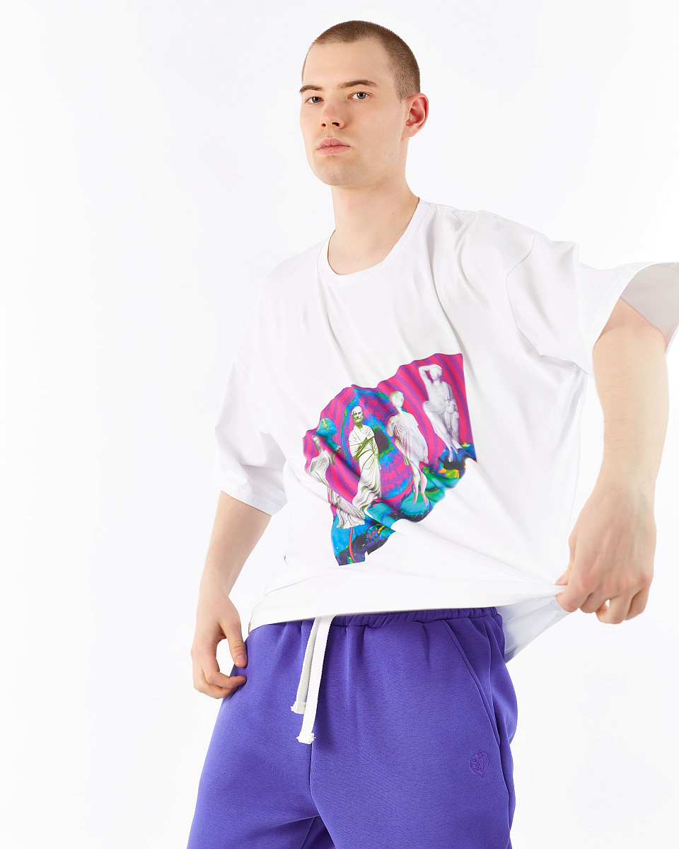 Футболка с принтом №7 Статуи Футболка с принтом №7 Статуи