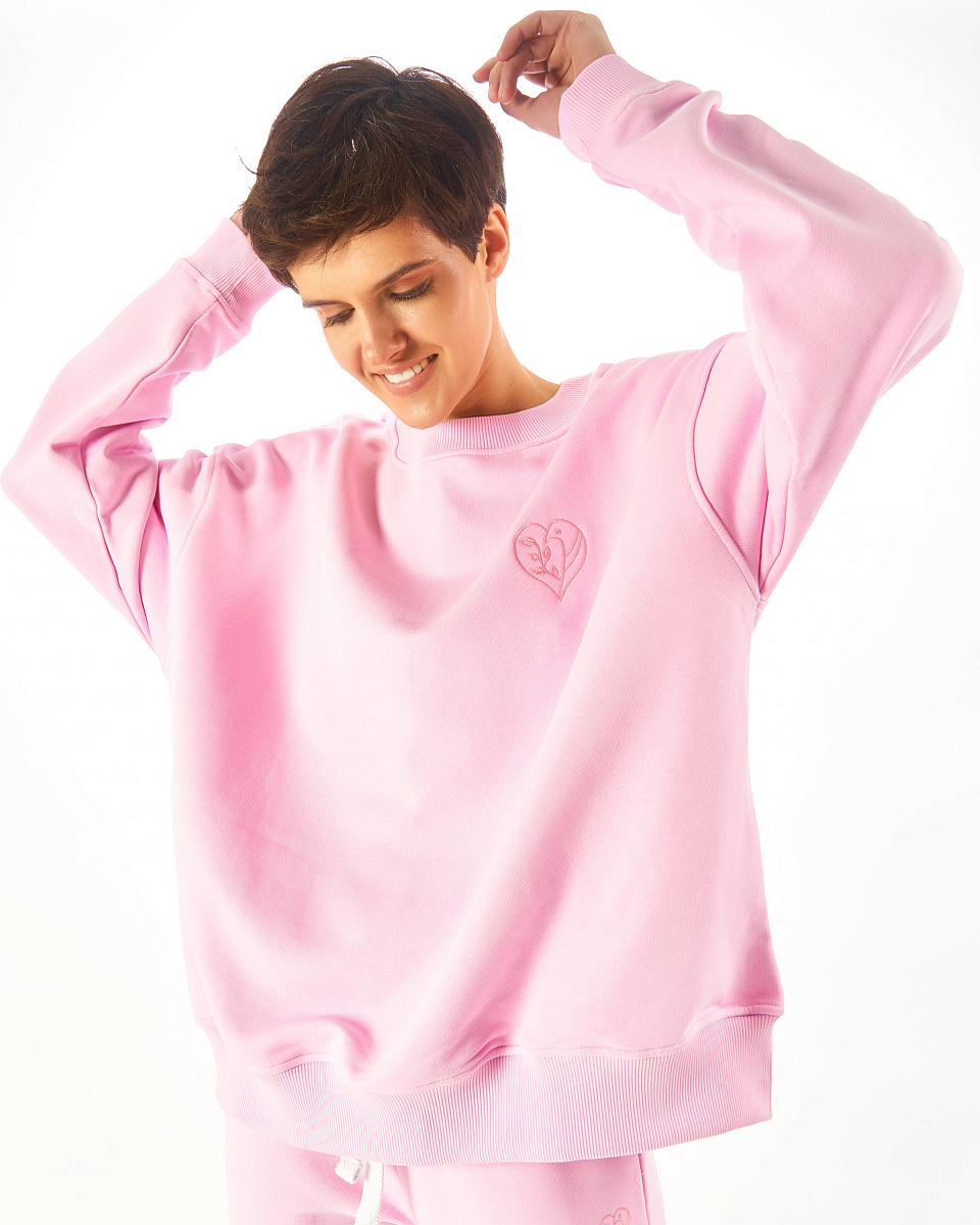 Свитшот без начеса с декором №3 All about me Свитшот без начеса с декором №3 All about me