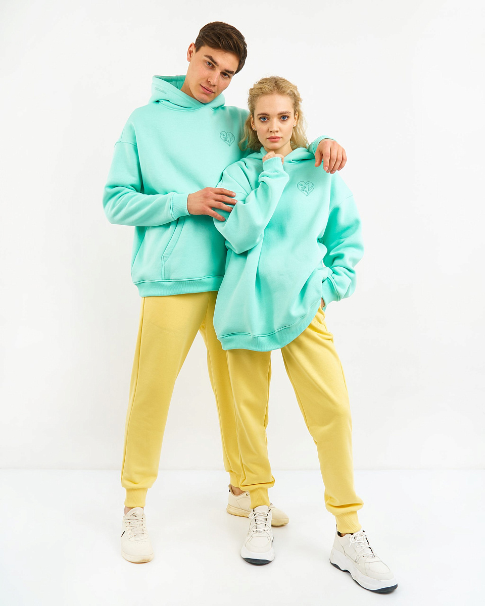 Худи с начесом №19 Morning breeze, карман “Кенгуру” Худи с начесом №19 Morning breeze, карман “Кенгуру”